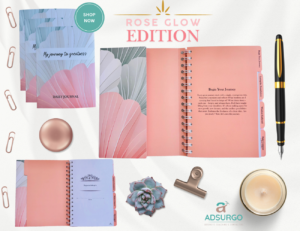 My Journey to Greatness Daily Journal Rose Glow Edition